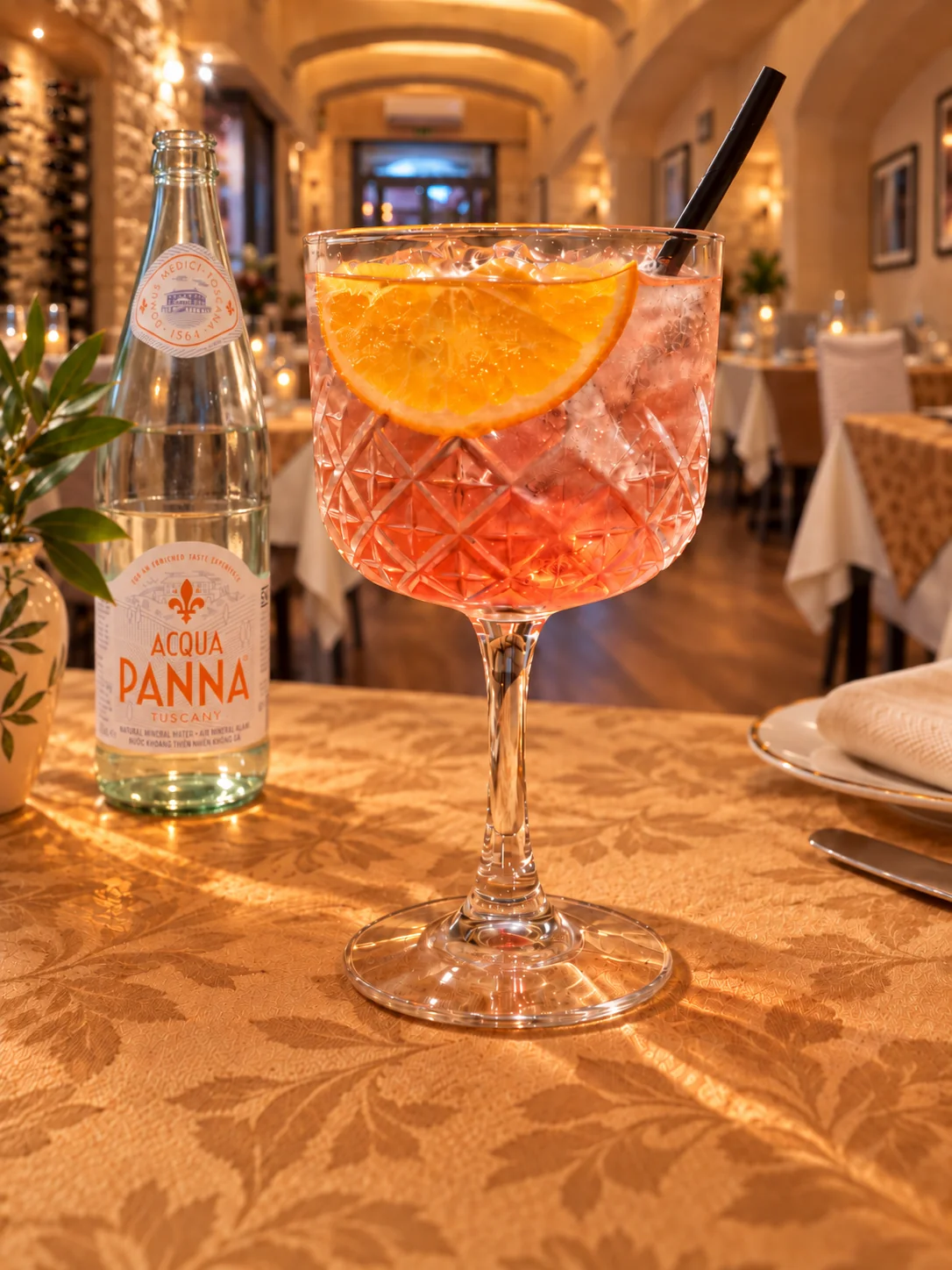 Cocktail served during the Comino visit to L’Arkati