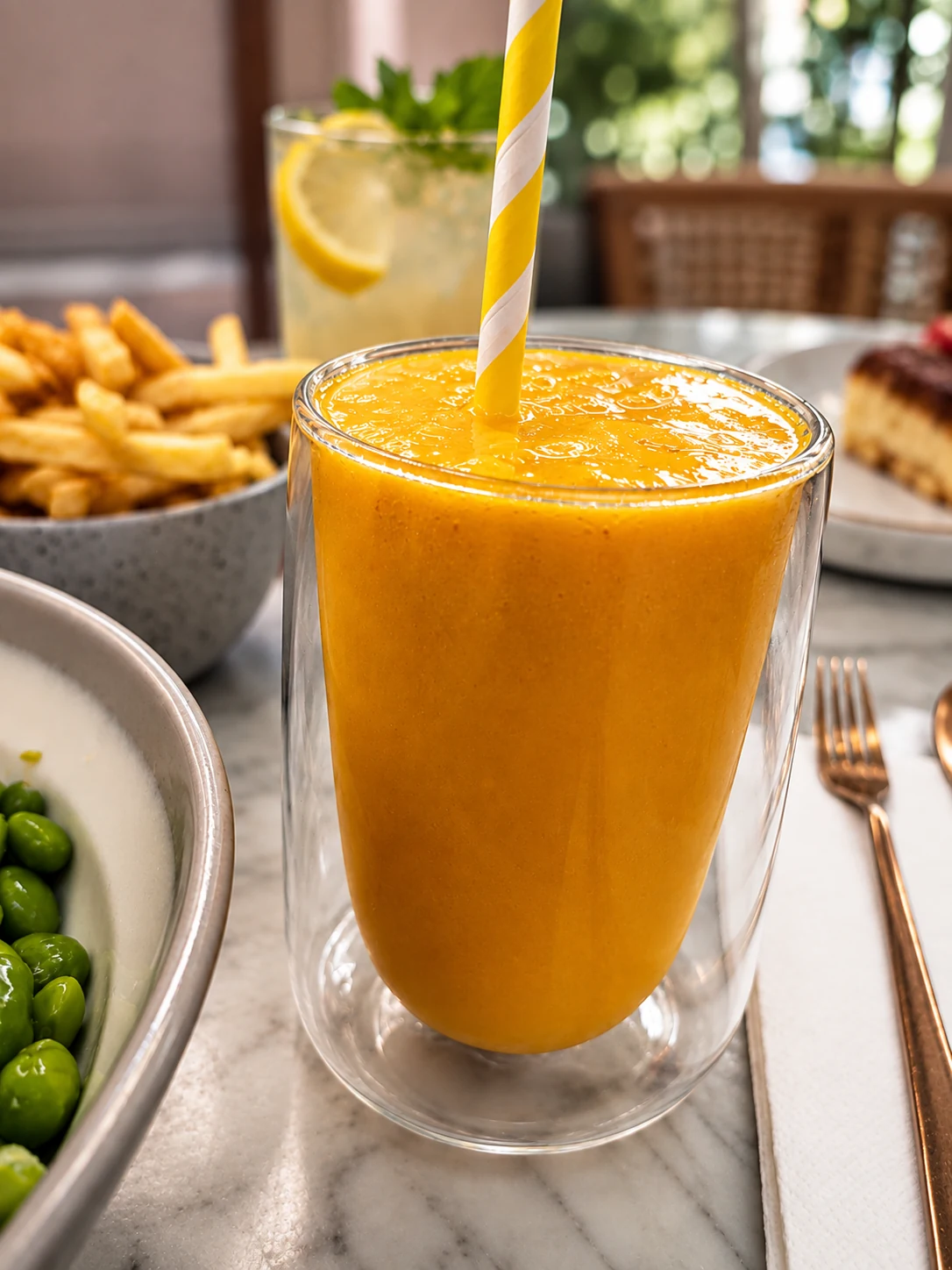 It Takes Two to Mango smoothie at Karamelli